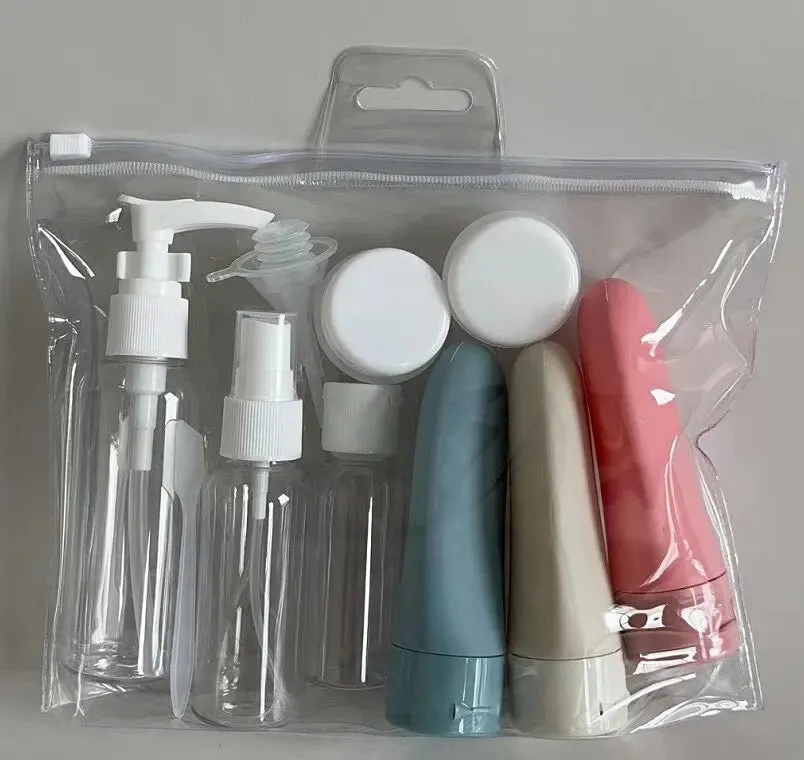 11 Piece Travel Bottle Set with Storage Bag