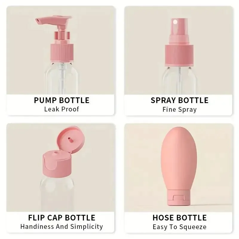 11 Piece Travel Bottle Set with Storage Bag