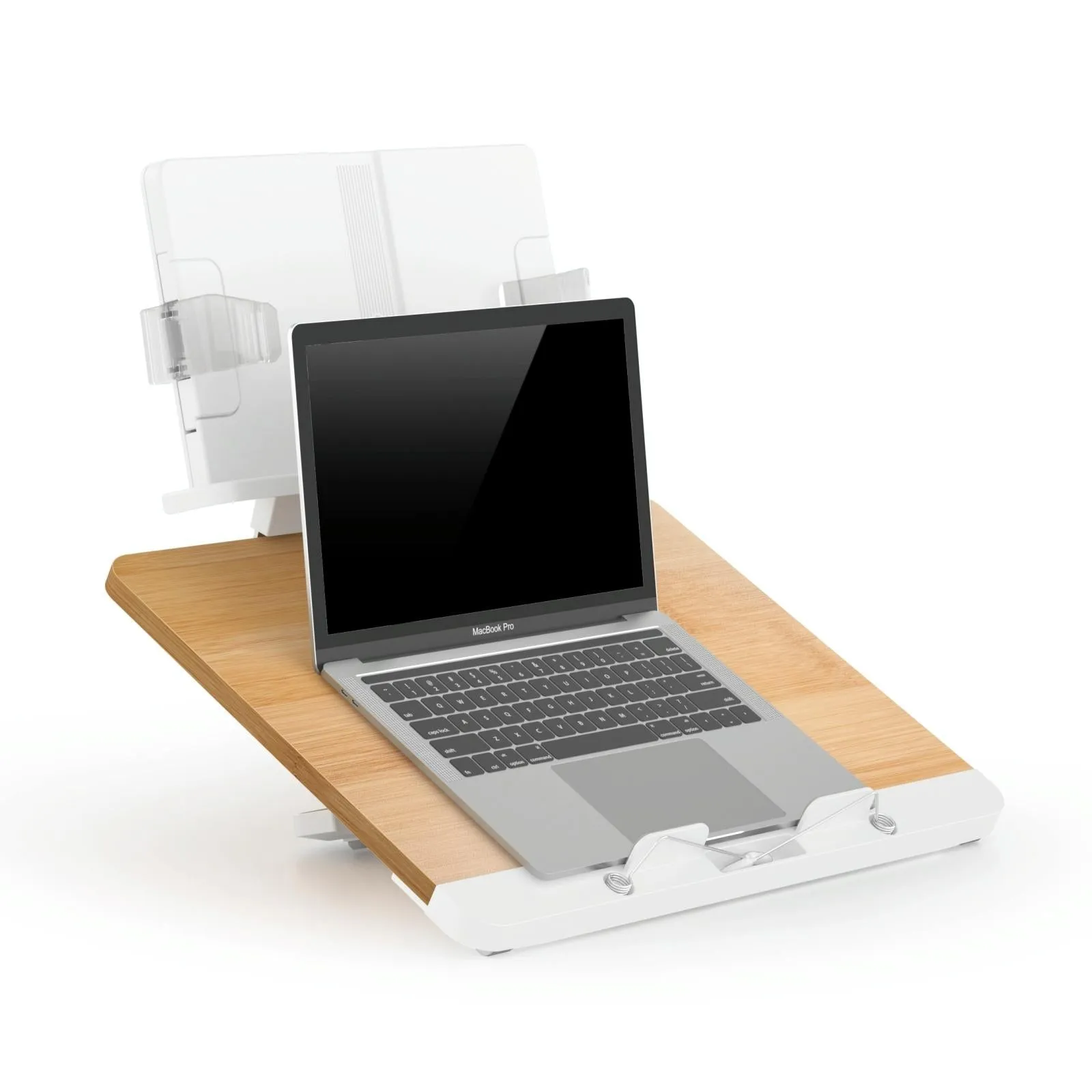 Adjustable Desktop Book Stand with Multi-angle Clip - Foldable Tablet Holder