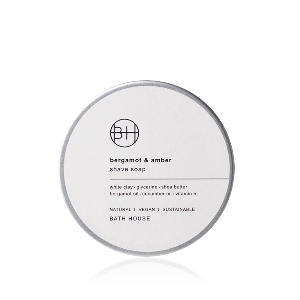 BERGAMOT & AMBER SHAVE SOAP