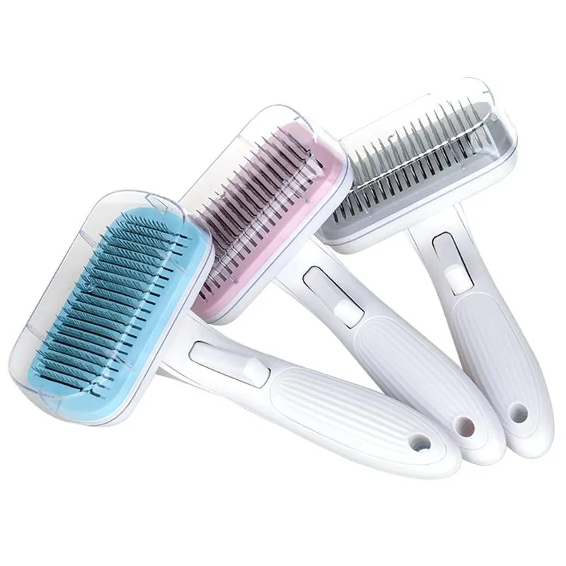 Blue Steel Wire Pet Hair Comb