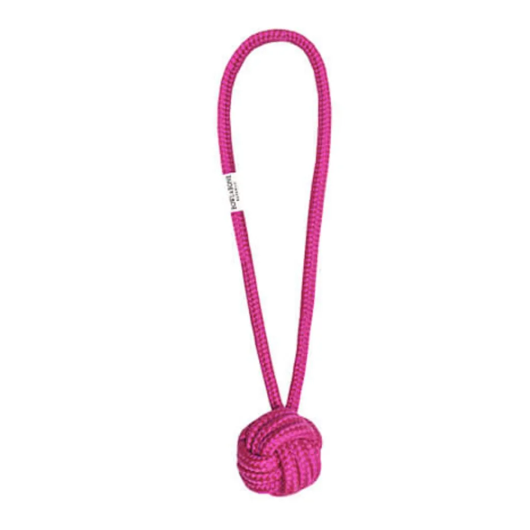 Bowl and Bone Pink Bullet Rope Dog Toy