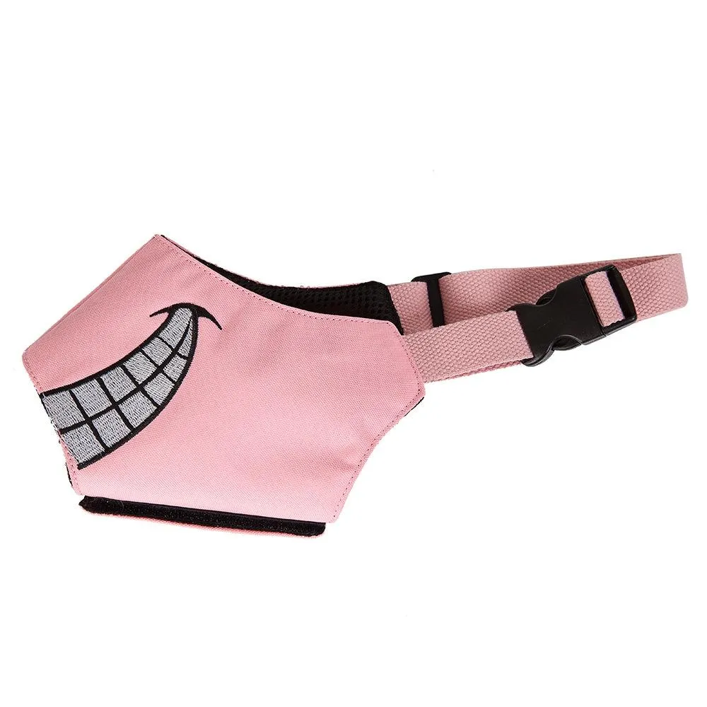 Cartoon Dog Mouth Cover Anti-Bite Nylon Dog Mask - Size L