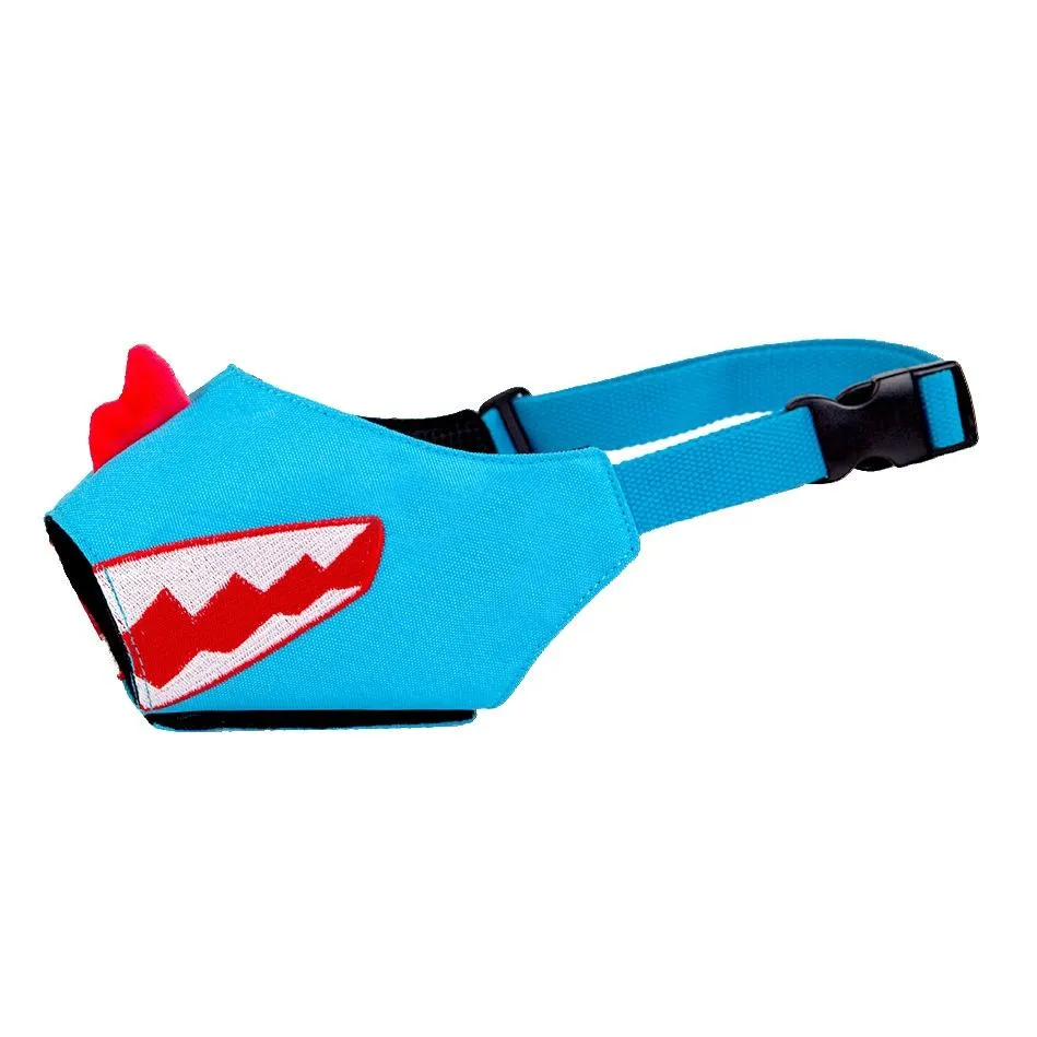 Cartoon Dog Mouth Cover Anti-Bite Nylon Dog Mask - Size L