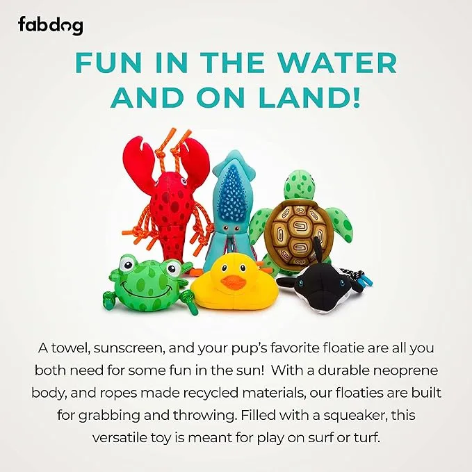 Fabdog | Frog Floatie - Dog Toys