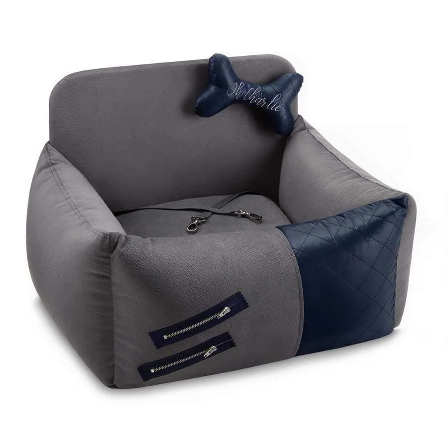 Festina Sport Car Seat by Oh Charlie - Grey/Navy Blue