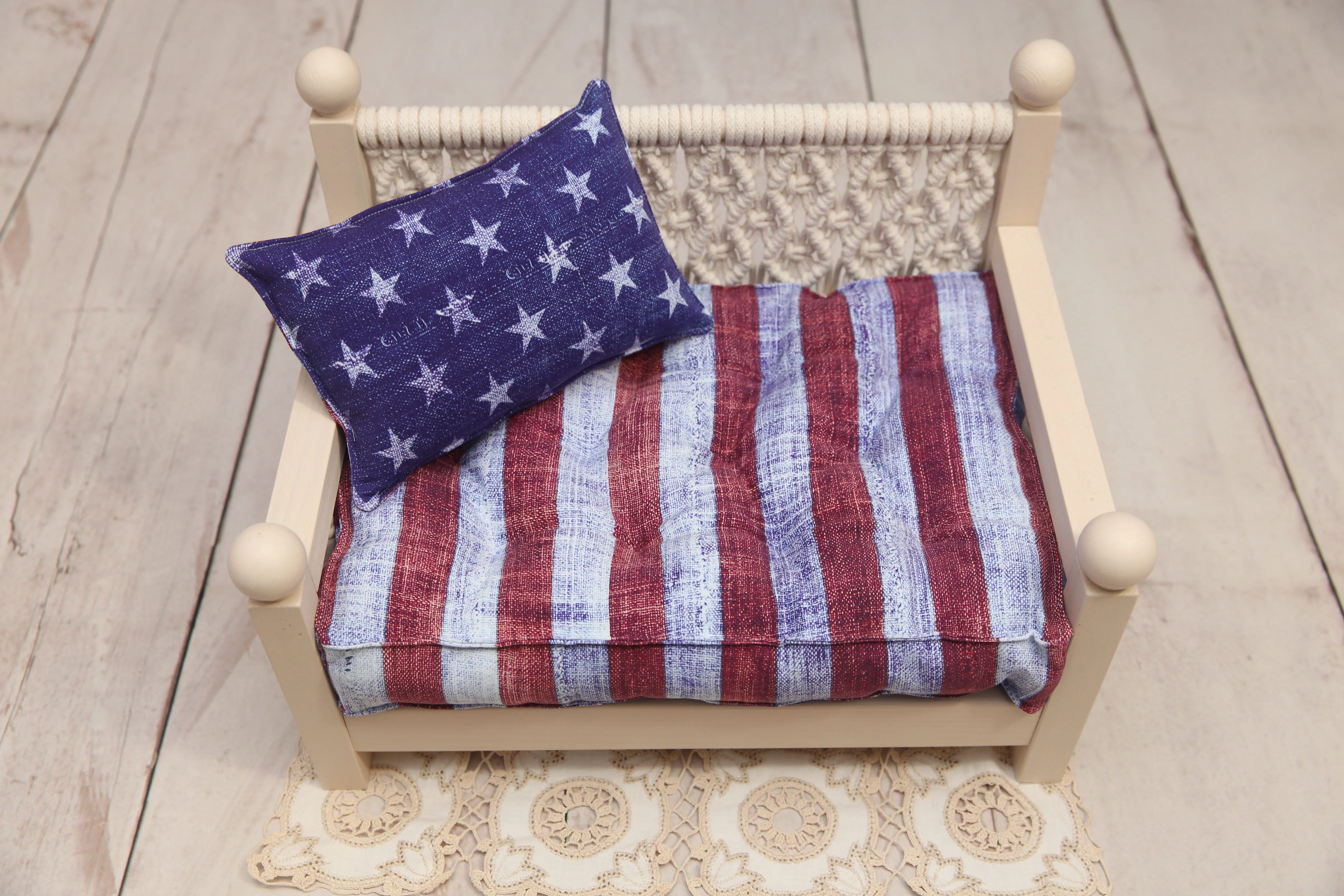 MADE TO ORDER- REVERSIBLE Original Stars & Stripes- NB Mattress