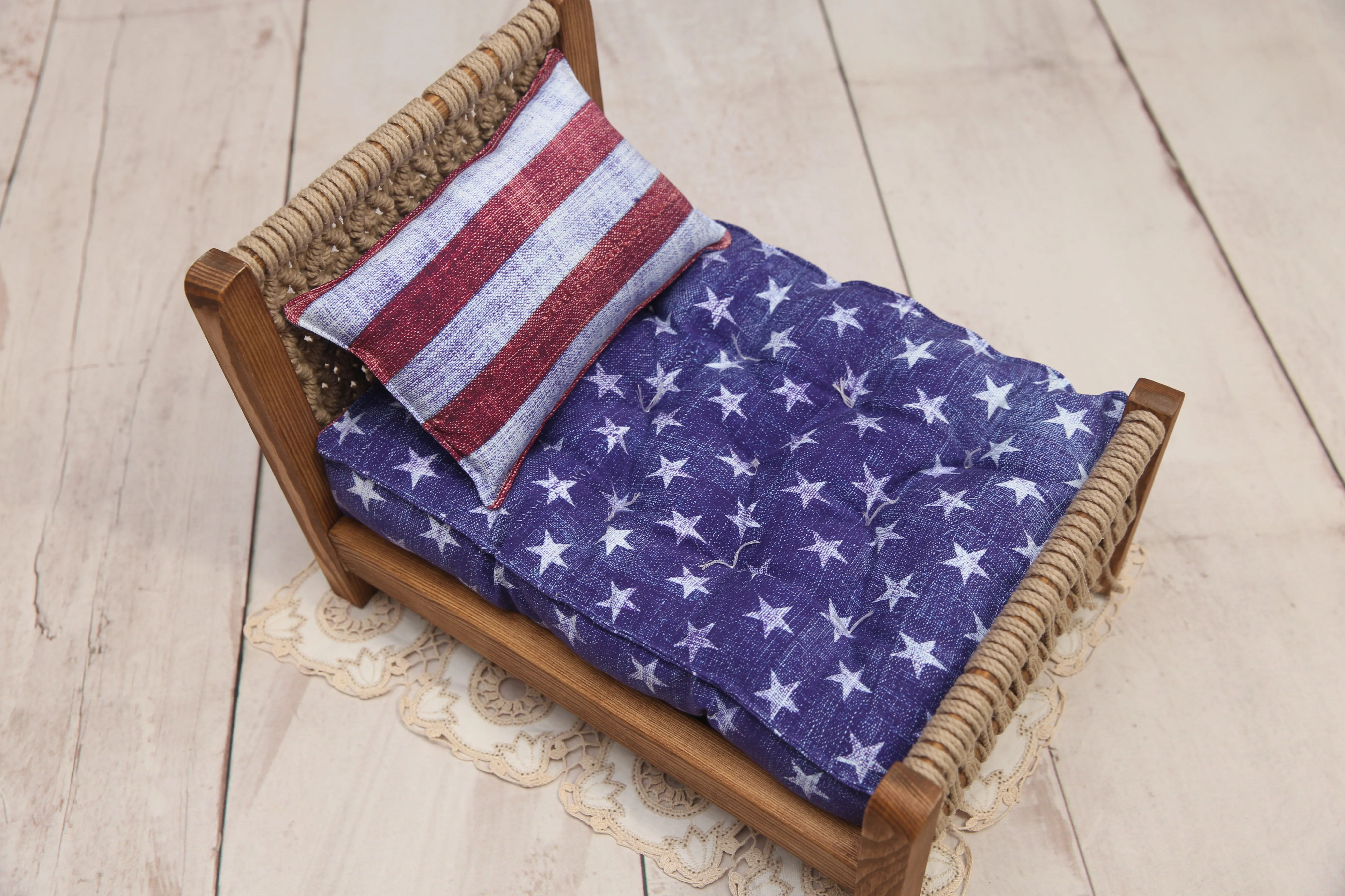 MADE TO ORDER- REVERSIBLE Original Stars & Stripes- NB Mattress