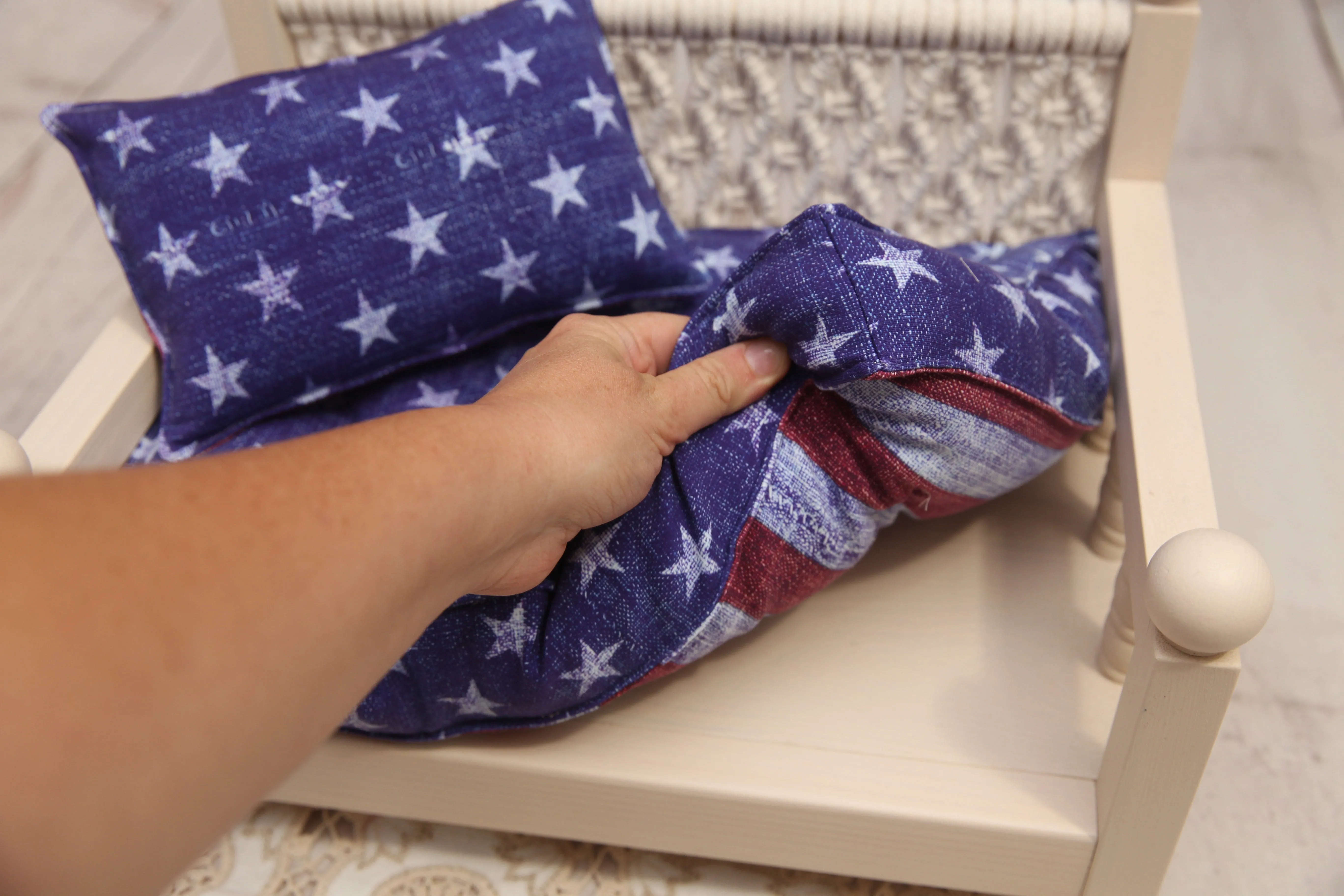 MADE TO ORDER- REVERSIBLE Original Stars & Stripes- NB Mattress