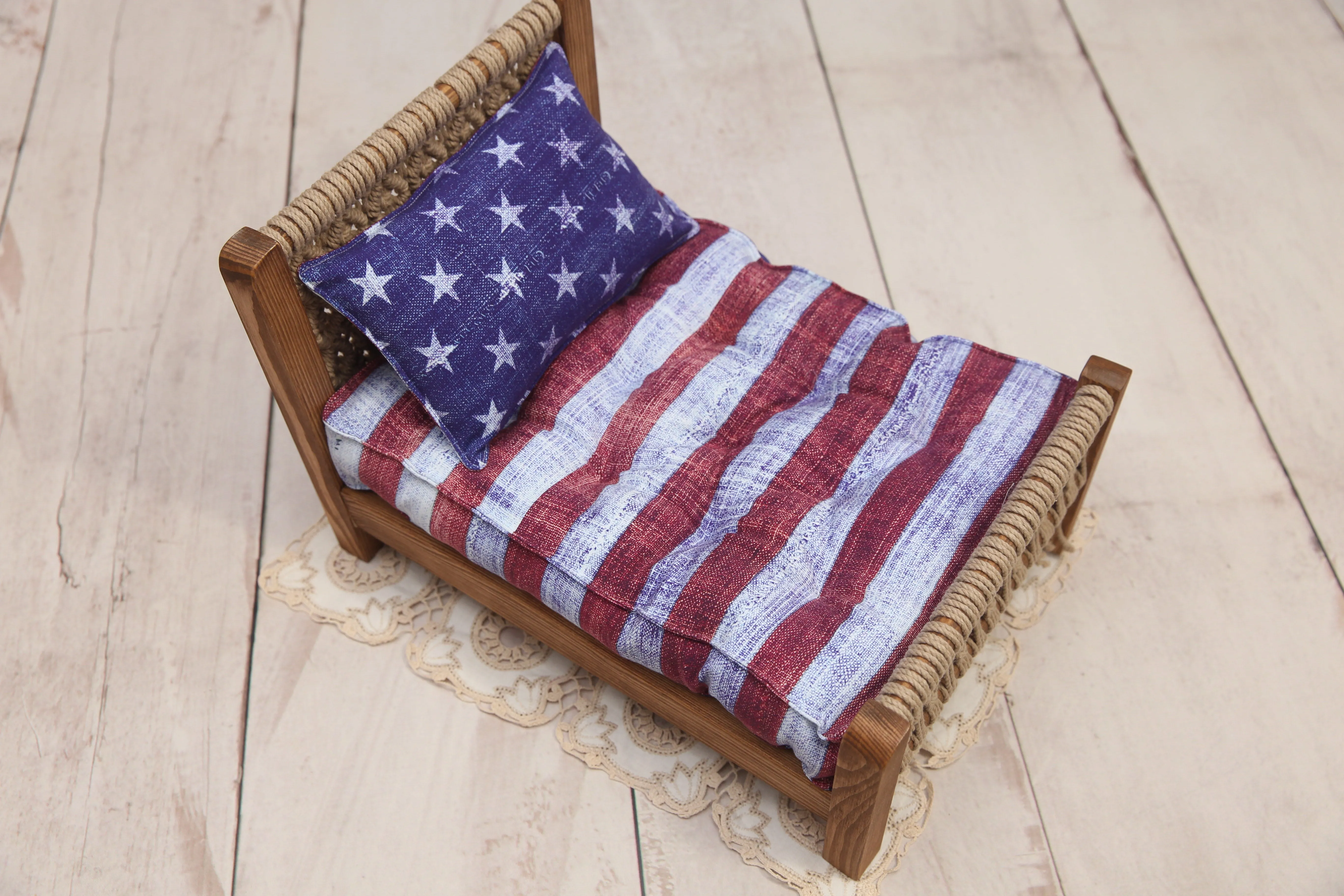 MADE TO ORDER- REVERSIBLE Original Stars & Stripes- NB Mattress
