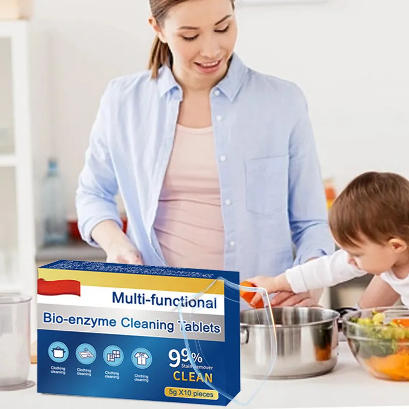 Multi-functional Bio-enzyme Cleaning TabletsBuy More Save More - Eco-Friendly & Powerful Cleaning for Every Home