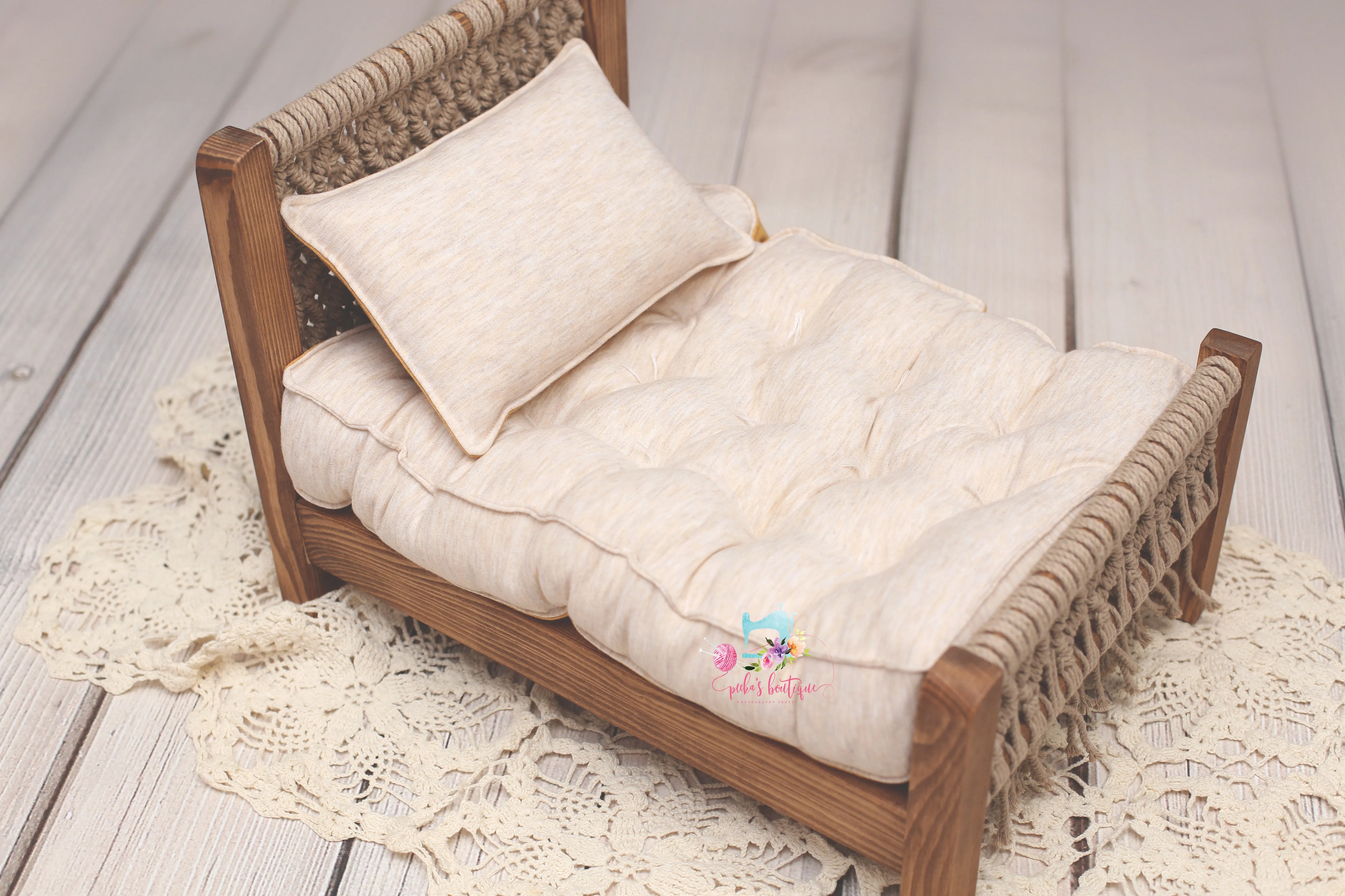 NB Mattress COVER- MADE TO ORDER- REVERSIBLE 2 Color- Heathered Solids