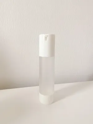 refillable frosted airless pump bottle