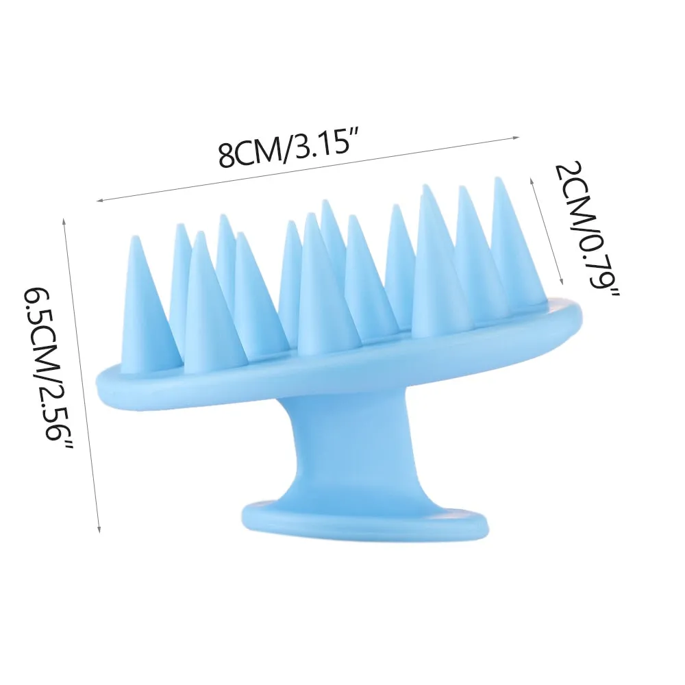 Silicone shampoo scalp hair massager comb brush scalp massager hair shower brush comb