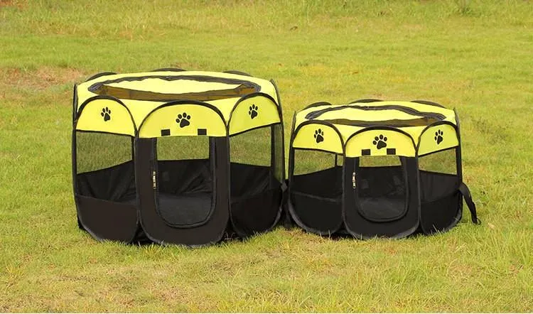 Travelling Portable Foldable Octagonal Pet Tent for Small Medium Dogs