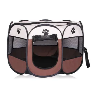 Travelling Portable Foldable Octagonal Pet Tent for Small Medium Dogs