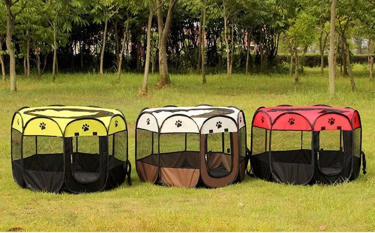 Travelling Portable Foldable Octagonal Pet Tent for Small Medium Dogs