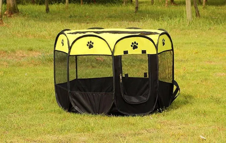 Travelling Portable Foldable Octagonal Pet Tent for Small Medium Dogs