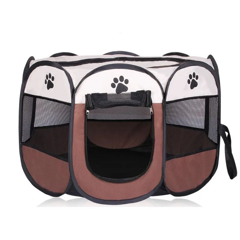 Travelling Portable Foldable Octagonal Pet Tent for Small Medium Dogs