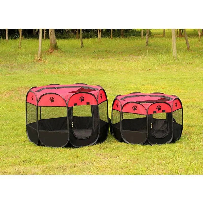 Travelling Portable Foldable Octagonal Pet Tent for Small Medium Dogs