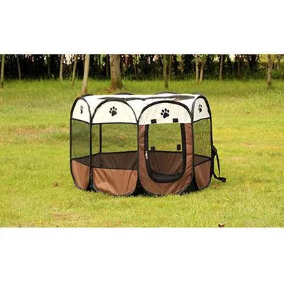 Travelling Portable Foldable Octagonal Pet Tent for Small Medium Dogs