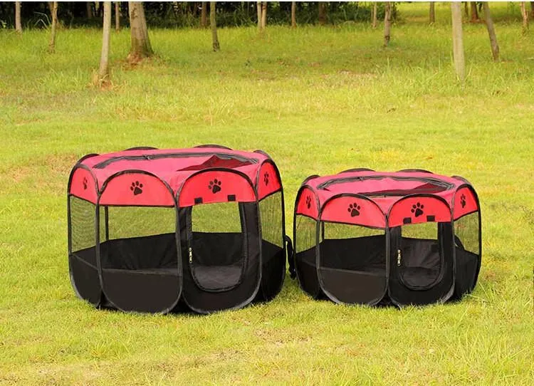 Travelling Portable Foldable Octagonal Pet Tent for Small Medium Dogs